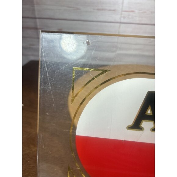 Imported Amstel Light Clear Plexiglass Beer Sign 18 X 9” Vintage Bar decor Read* - Picture 4 of 8